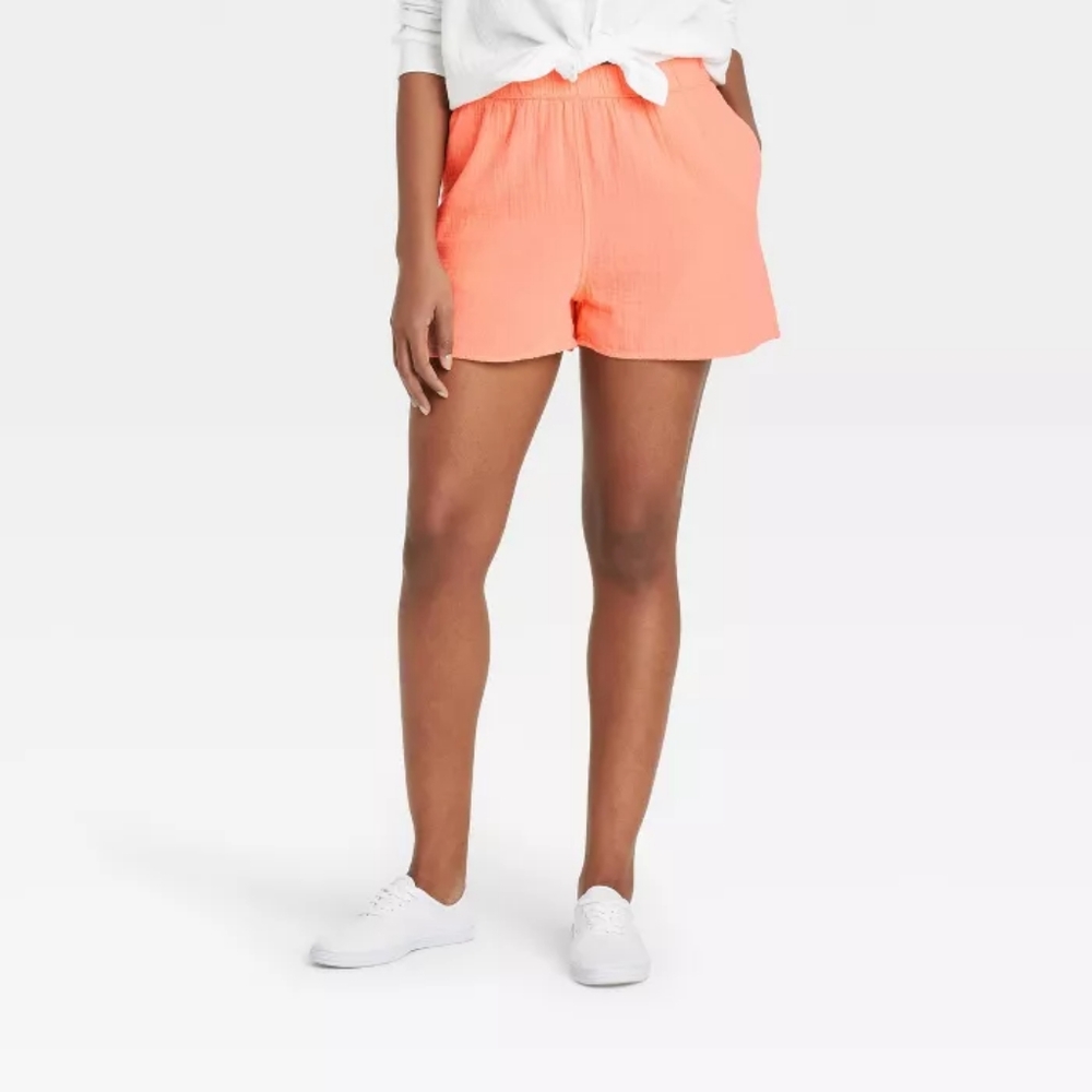 High-Rise Pull-On Shorts -
